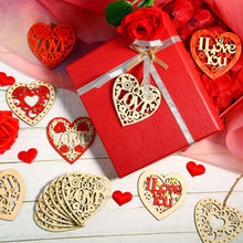 Carica l'immagine nel visualizzatore di Gallery, 60 Pezzi Ornamenti di Cuore per San Valentino in Legno... - Ilgrandebazar