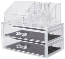 Carica l'immagine nel visualizzatore di Gallery, Ordinare&amp;Co Cosmetic Organizer Blocco 2 Cassetti Non applicable, Trasparente