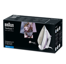 Carica l'immagine nel visualizzatore di Gallery, Braun TS715 Texstyle Ferro da Stiro a Vapore, 2300 W, Mallow Bianco/Lilla - Ilgrandebazar