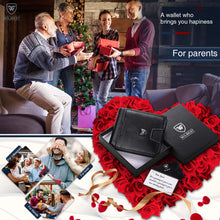 Carica l'immagine nel visualizzatore di Gallery, Portafoglio Uomo RFID Blocking con cartoline e borsa,Trifold Slim Portafogli... - Ilgrandebazar
