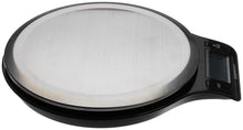 Carica l'immagine nel visualizzatore di Gallery, Amazon Basics - Bilancia digitale da cucina con display LCD, priva di bisfenolo A (pile incluse), Nero e acciaio inossidabile
