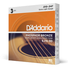 Carica l'immagine nel visualizzatore di Gallery, D'Addario EJ16 Set Corde Acustica EJ Phosphor BRZ RND WND - Ilgrandebazar