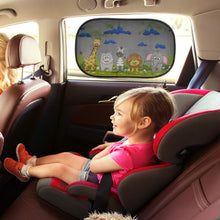 Carica l'immagine nel visualizzatore di Gallery, Tendine parasole auto bambini nere animali - Parasole M/L, Nero con - Ilgrandebazar