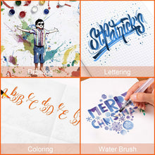 Carica l'immagine nel visualizzatore di Gallery, Amteker Brush Pen Lettering 20 Acquerelli Penne + 1 Pennello Multicolore - Ilgrandebazar