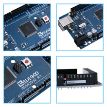 Carica l'immagine nel visualizzatore di Gallery, Elegoo Mega 2560 R3 Board ATmega2560 ATMEGA16U2 + Cavo USB Compatibile Blue - Ilgrandebazar
