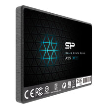 Carica l'immagine nel visualizzatore di Gallery, Silicon Power SSD 256GB 3D NAND A55 SLC Cache 256 GB, Upgraded version - Ilgrandebazar