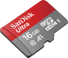 Carica l'immagine nel visualizzatore di Gallery, SanDisk Ultra Scheda di Memoria MicroSDHC da 16 GB e Adattatore, con A1 16