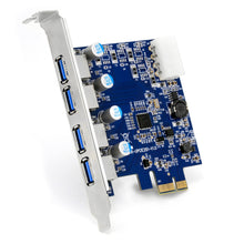 Carica l'immagine nel visualizzatore di Gallery, CSL - Scheda PCIe 4 Porte USB 3.0 - PCI Express 3 Plug e A: 4 porte - Ilgrandebazar