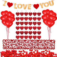 Carica l'immagine nel visualizzatore di Gallery, Kit decorazioni per San Valentino 1000 pezzi Petali di rosa rossa 10 pezzi... - Ilgrandebazar