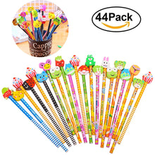 Carica l'immagine nel visualizzatore di Gallery, Gudotra Set 44 pcs Matita in Legno con Gomma Colorate 44, Multicolore - Ilgrandebazar