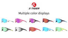 Carica l'immagine nel visualizzatore di Gallery, X-TIGER Occhiali Ciclismo Polarizzati con 3 Lenti Nero e Rosso