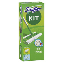 Carica l'immagine nel visualizzatore di Gallery, Swiffer Starter Kit Scopa Lavapavimenti per Pulizia di Pavimenti, in Legno... - Ilgrandebazar
