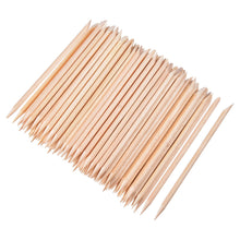 Carica l'immagine nel visualizzatore di Gallery, 100 Pezzi Bastoncini di Legno Arancio per Unghie Cuticola Bastone Spingi... - Ilgrandebazar