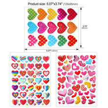 Carica l'immagine nel visualizzatore di Gallery, Dream Loom Adesivi Cuore,60 Fogli Colorati Amore per Colorato - Ilgrandebazar
