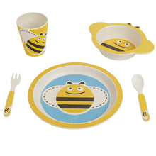 Carica l'immagine nel visualizzatore di Gallery, ORNAMI Servizio in bambù 5-Pezzi per Bambini, Design Ape - Il