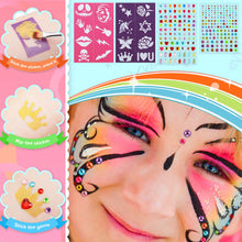 Carica l'immagine nel visualizzatore di Gallery, lenbest Colori Trucco Viso Bambini, 17 Pittura Facciale Include 5... - Ilgrandebazar