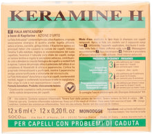 Carica l'immagine nel visualizzatore di Gallery, Keramine H ,KH Fiala Anticaduta per Capelli,12 Monodose