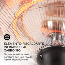 Carica l'immagine nel visualizzatore di Gallery, Blumfeldt Heat Guard Blackline Delicate - Riscaldamento da 1500 W Nero - Ilgrandebazar
