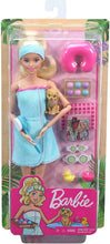 Carica l'immagine nel visualizzatore di Gallery, Barbie- Wellness Playset Spa con Bambola e Accessori Giocattolo per Bambini 3+ Anni, Multicolore, GJG55