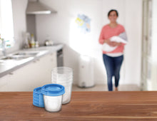 Carica l'immagine nel visualizzatore di Gallery, Philips Avent SCF619/05 Set Vasetti per la Conservazione del Latte e delle Pappe 5 pezzi, 180ml
