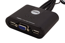 Carica l'immagine nel visualizzatore di Gallery, Aten CS22U KVM Switch 2-> 1 USB Black - Ilgrandebazar