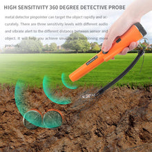 Carica l'immagine nel visualizzatore di Gallery, EXTSUD Rilevatore di Metalli Portatile IP66 Impermeabile Pinpointer 360°Scan... - Ilgrandebazar
