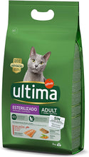 Carica l'immagine nel visualizzatore di Gallery, Ultima Cibo per Gatti Sterilizzati con Salmoni - 3 kg - 1 Bag