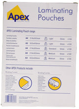 Carica l'immagine nel visualizzatore di Gallery, Fellowes 6003201 Apex Pouches di plastificazione, Formato A4, 100 Pezzi A4 - Ilgrandebazar