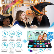 Carica l'immagine nel visualizzatore di Gallery, Truccabimbi Kit Trucco Viso Bambini Trucchi Carnevale Colori per... - Ilgrandebazar