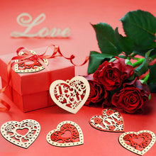 Carica l'immagine nel visualizzatore di Gallery, 60 Pezzi Ornamenti di Cuore per San Valentino in Legno... - Ilgrandebazar