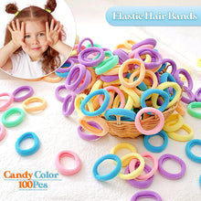 Carica l'immagine nel visualizzatore di Gallery, Hanyousheng Elastici Capelli, Multicolori Elastiche per Capelli Set, Fermagli per Capelli Lacci per Capelli Set, 120 Pezzi Mollette per Capelli Bambina Elastici, Capelli Accessori per Bambina