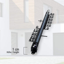 Carica l'immagine nel visualizzatore di Gallery, Lantelme - Termometro in metallo, 18 cm, per interni ed esterni, Nero