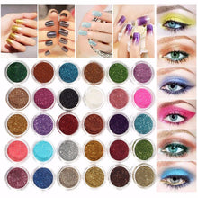 Carica l'immagine nel visualizzatore di Gallery, Kit polvere glitterata Luckyfine 12 scatole, glitter per viso, corpo, occhi,... - Ilgrandebazar