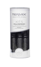 Carica l'immagine nel visualizzatore di Gallery, Termix professionale - Pacco di 5 spazzole termiche per capelli rotonde Nero - Ilgrandebazar