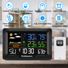 Carica l'immagine nel visualizzatore di Gallery, Kalawen Stazione Meteo Meterologica Automatica Digitale Wireless con... - Ilgrandebazar