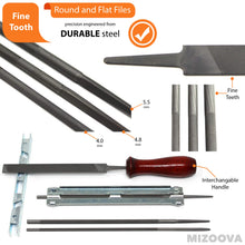Carica l'immagine nel visualizzatore di Gallery, MIZOOVA Affilatore per Motosega Kit Professionale 10 Pezzi Affilatura... - Ilgrandebazar