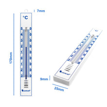 Carica l'immagine nel visualizzatore di Gallery, Lantelme 4086 Set di 5 termometri analogici per Interno ed Esterno; in bianco - Ilgrandebazar