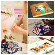 Carica l'immagine nel visualizzatore di Gallery, WisFox Explosion Box, Creativo Fai Da te a Sorpresa Esplosione Regalo Blu - Ilgrandebazar