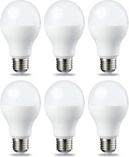 Carica l'immagine nel visualizzatore di Gallery, AmazonBasics Lampadina LED E27, 14W (equivalenti a 100W), Luce Bianca Calda - Pacco da 6