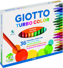 Carica l'immagine nel visualizzatore di Gallery, Giotto Turbo Color pennarelli in astuccio da 36 colori