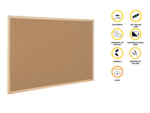 Carica l'immagine nel visualizzatore di Gallery, Bi-Office Pannello In Sughero Budget Con Cornice Legno Di 900x600, marrone - Ilgrandebazar