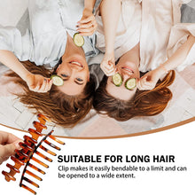 Carica l'immagine nel visualizzatore di Gallery, Cooetr Capelli Clip Artiglio 4 Pezzi Morsetti Per Capelli Antiscivolo Clip Acrilico Clip, Capelli Fermaglio per le donne Pinze Per Capelli Capelli Accessori