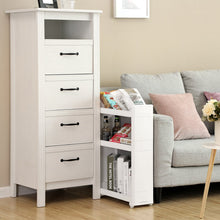 Carica l'immagine nel visualizzatore di Gallery, SONGMICS Ripiani Stretti Carrello Mobile a 3 45 x 17 x 68.5 cm, Bianco - Ilgrandebazar