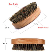 Carica l'immagine nel visualizzatore di Gallery, BFWood Set di Spazzola Barba con setole cinghiale e Pettine - Stile Set-b - Ilgrandebazar