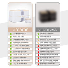 Carica l'immagine nel visualizzatore di Gallery, UMAMI® ⭐ Lunch Box Bianco Bambù | Porta Pranzo Ermetico Large, E - Ilgrandebazar