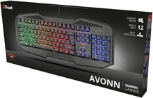 Carica l'immagine nel visualizzatore di Gallery, Trust Gaming GXT 830-RW Avonn Tastiera da Gioco Illuminata, Nero [Layout Italiano]