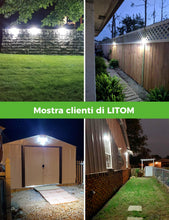 Carica l'immagine nel visualizzatore di Gallery, Luce Solare LED Sensore di Movimento, Lampada 300 LED, IP67 2 PEZZO - Ilgrandebazar