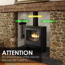 Carica l'immagine nel visualizzatore di Gallery, FEMOR Ventilatore per Camini, da Camino con 4 Lame Stufe Nero - Ilgrandebazar