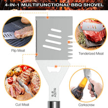 Carica l'immagine nel visualizzatore di Gallery, AISITIN Set Barbecue 35 Pezzi Accessori Barbecue Kit BBQ Acciaio Inossidabile