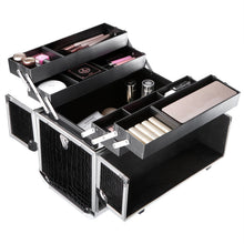 Carica l'immagine nel visualizzatore di Gallery, SONGMICS Beauty Case Cofanetto Trucco 36,5 x 22 x 35 cm Make Up XL, Nero - Ilgrandebazar